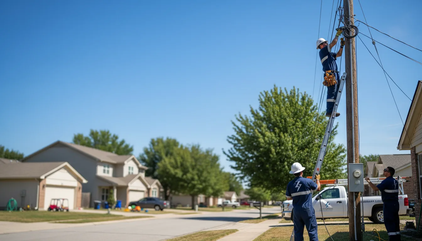 Residential electrician providing installation services in Telford, TN